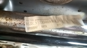 Driver's seat for Jeep Compass 22-22 with airbag, electric, leather, gray + black, perforated, needs cleaning, scratches, crack, shot