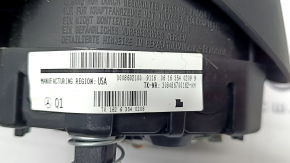 Airbag in the steering wheel, driver's side, Mercedes C-class W205 16-21, black, worn chrome