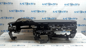 Front dashboard panel with AIRBAG Jeep Compass 22-26 black, broken mount, break + crack in the mount housing