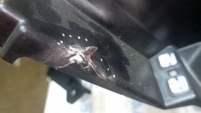 Front dashboard panel with AIRBAG Jeep Compass 22-26 black, broken mount, break + crack in the mount housing