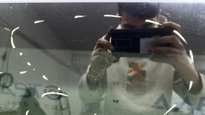 Rear panoramic glass Nissan Murano 25-26 scratches