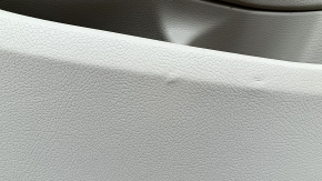 Door trim, rear left card, Mercedes C-class W205 17-21, beige leather, without curtain, wood insert, Burmester, beige leather armrest, black top, with handle and overlays, bumps, scratches