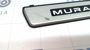 Rear right inner door sill trim for Nissan Murano 25-26 with illumination, chrome, scratches