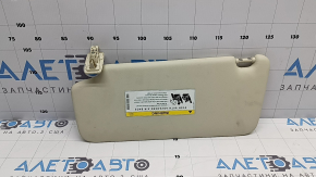 Right visor Mercedes C-class W205 16-17 beige, without hook for cleaning