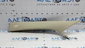 Front pillar trim, upper left, Mercedes C-class W205 16-21, beige, fabric torn, needs cleaning