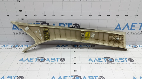 Front pillar trim, upper left, Mercedes C-class W205 16-21, beige, fabric torn, needs cleaning