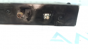 The control unit for the lane keeping camera for Nissan Murano 25-26 has a melted connector, is covered in soot, and the connector is missing