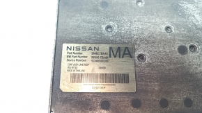 The control unit for the lane keeping camera for Nissan Murano 25-26 has a melted connector, is covered in soot, and the connector is missing