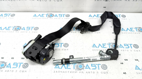 Driver's seat belt with squib and tensioner VW Taos 22-25 black, sooty, melted