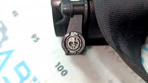 Driver's seat belt with squib and tensioner VW Taos 22-25 black, sooty, melted