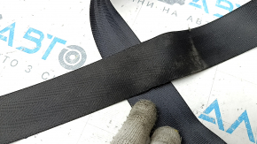 Driver's seat belt with squib and tensioner VW Taos 22-25 black, sooty, melted