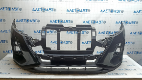 Bare front bumper Nissan Kicks 21-25 black KH3, rest, scratches, bumps, sand, chips, dents