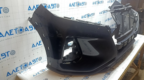 Bare front bumper Nissan Kicks 21-25 black KH3, rest, scratches, bumps, sand, chips, dents