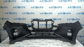 Bare front bumper Nissan Kicks 21-25 black KH3, rest, scratches, bumps, sand, chips, dents