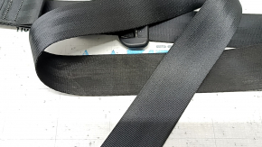 Rear left seat belt, 2nd row, VW Taos 22-25, black, sooty, ready for dry cleaning