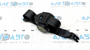 Rear right seat belt, 2nd row, VW Taos 22-25, black, sooty, ready for dry cleaning