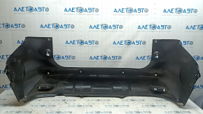Bare rear bumper Nissan Kicks 21-25 black KH3, restyling, for parking sensors, scratches, bumps, scuffs, mounting defect