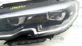 Front left headlight assembly BMW 3 G20 19-23 LED adaptive, with mount, for polishing, chips