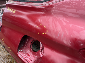 Quarter wing rear left Toyota Highlander 20-26 under BSM, on the body, red, pokes