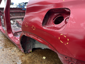 Quarter wing rear left Toyota Highlander 20-26 under BSM, on the body, red, pokes