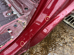 Quarter wing rear left Toyota Highlander 20-26 under BSM, on the body, red, pokes