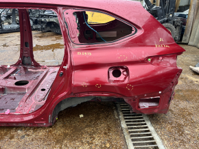 Quarter wing rear left Toyota Highlander 20-26 under BSM, on the body, red, pokes