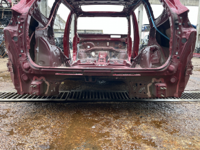 Rear panel Toyota Highlander 20-26 on the body, red