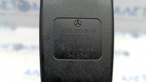 Seat belt latch rear right Mercedes C-class W205 16-22 black