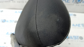 Headrest 2nd row right VW Taos 22-25 leather black titan black-ceramic, gray stitching, in soot