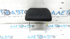 Headrest 2 row central VW Taos 22-25 leather black titan black-ceramic, gray stitching, sooty, corrosion of guides