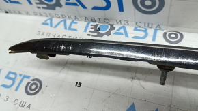 Lower front bumper molding for Nissan Kicks 21-25 restyling, chrome, sand, impacts, scratches, broken mount