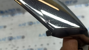 Left front bumper molding Nissan Kicks 21-24 dark chrome, swollen chrome, sand