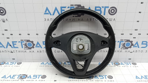 Naked steering wheel for Mercedes C-class W205 17-18 with paddle shifters, heated, black leather, scratches