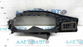 Left dashboard cover for VW Taos 22-24 with deflector, dark blue, sooty, broken guide