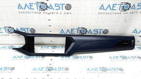 Central dashboard trim, monitor frame, VW Taos 22-23, with deflector, dark blue, sooty, broken guides, broken mount