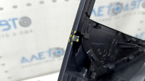 Central dashboard trim, monitor frame, VW Taos 22-23, with deflector, dark blue, sooty, broken guides, broken mount