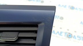 Central dashboard trim, monitor frame, VW Taos 22-23, with deflector, dark blue, sooty, broken guides, broken mount