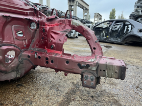 Front left quarter panel of Toyota Highlander 20-26 hybrid on the body, red