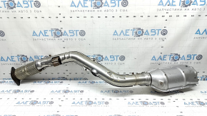 Nissan Murano 25-26 exhaust pipe with catalytic converter dented