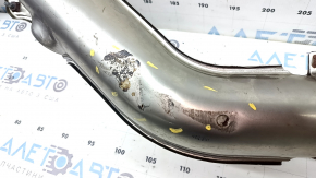 Nissan Murano 25-26 exhaust pipe with catalytic converter dented