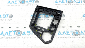 VW Taos 22-25 gearshift pad, black, bumpers