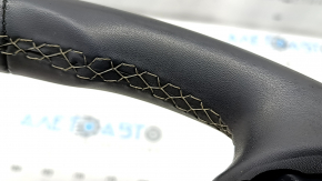 Bare steering wheel VW Taos 22-24 black, gray stitching, without buttons and overlay, for cleaning