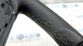 Bare steering wheel VW Taos 22-24 black, gray stitching, without buttons and overlay, for cleaning