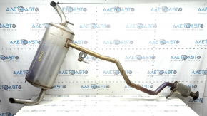 The rear muffler with the barrel of the Nissan Murano 25-26 is crushed