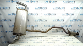 The rear muffler with the barrel of the Nissan Murano 25-26 is crushed
