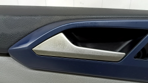 Door trim, front left card, VW Taos 22-23, black, insert, leather, gray, armrest, leather, black, dark blue, sooty, ready for dry cleaning