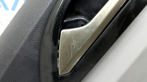 Door trim card rear left VW Taos 22-23 black, insert plastic gray, armrest leather black, sooty, scratches