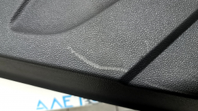 Door trim card rear left VW Taos 22-23 black, insert plastic gray, armrest leather black, sooty, scratches
