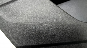 Door trim card rear left VW Taos 22-23 black, insert plastic gray, armrest leather black, sooty, scratches