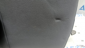 The back of the rear row of seats, 2nd row, right, Nissan Kicks 21-23, gray leather with a black insert, gray and red stitching, with a belt, needs cleaning, dented
